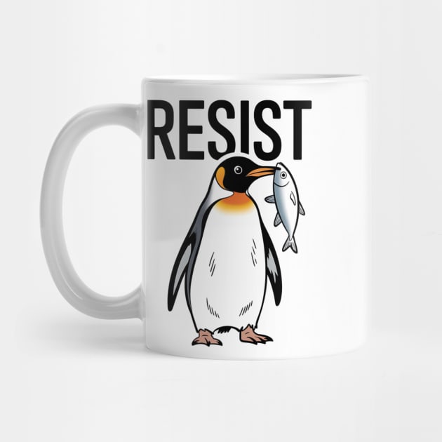 Resist-Penguin-Activism-Protest-Penguin-Art by ArtistTee ⭐⭐⭐⭐⭐